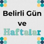Belirli Gün ve Haftalar